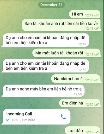 Tài khoản ngân hàng rút không chính chủ